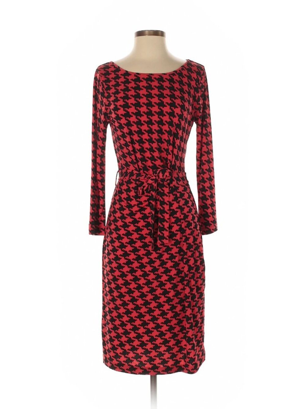 Anne Klein Houndstooth Print Sheath Dress, size S